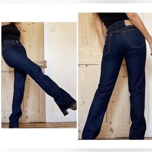 Rag & Bone Dark Blue High-Rise Bootcut Jeans